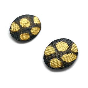 Petite Gold Leaf Studs-Earrings-Myung Urso-Pistachios