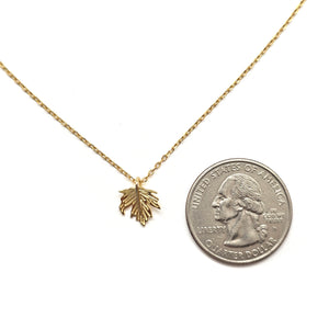 Petite Leaf Necklace-Necklaces-Manali Shinde-Pistachios