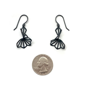Petite Origami Flower Earrings-Earrings-Karin Jacobson-Pistachios