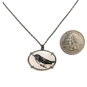 Petite Pearl Bird Pendant-Necklaces-Kelly Jean Conroy-Pistachios