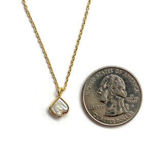 Petite Pearl Pendant Necklace-Necklaces-Julia Cabral-Pistachios