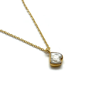 Petite Pearl Pendant Necklace-Necklaces-Julia Cabral-Pistachios