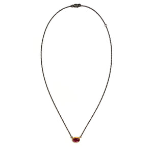 Petite Pink Tourmaline Necklace-Necklaces-Karin Jacobson-Pistachios