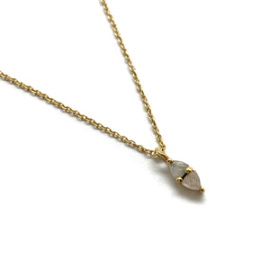 Petite Pointed Moonstone Necklace-Necklaces-Julia Cabral-Pistachios