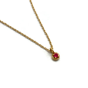 Petite Ruby Necklace-Necklaces-Julia Cabral-Pistachios