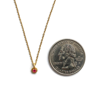 Petite Ruby Necklace-Necklaces-Julia Cabral-Pistachios