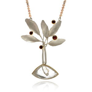 Phantom Quartz Brooch and Pendant-Pins-Liaung-Chung Yen-Pistachios