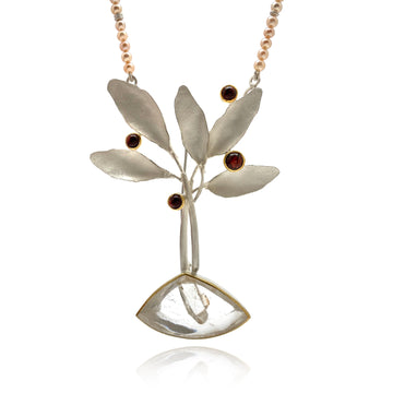 Phantom Quartz Brooch and Pendant