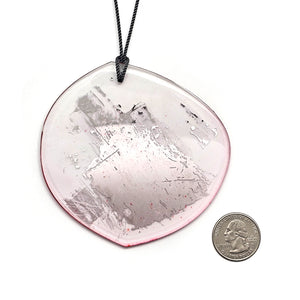 Pink Acrylic & Gallium Necklace-Necklaces-Yookyung Song-Pistachios