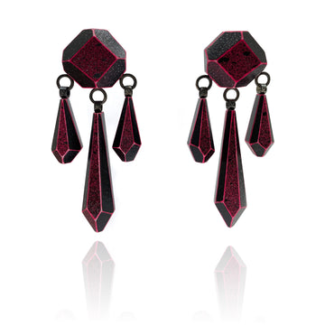 Pink Chandelier Dangle Earrings