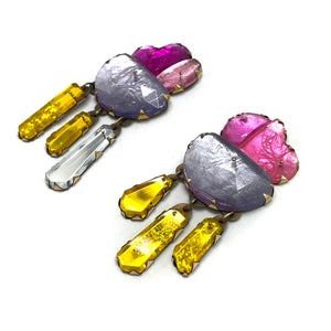 Pink Cocktail Earrings-Earrings-Nikki Couppee-Pistachios