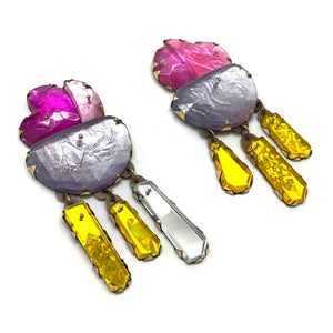 Pink Cocktail Earrings-Earrings-Nikki Couppee-Pistachios