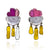 Pink Cocktail Earrings-Earrings-Nikki Couppee-Pistachios