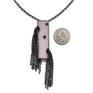 Pink Druzy Convertible Necklace-Necklaces-Heather Guidero-Pistachios
