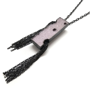 Pink Druzy Convertible Necklace-Necklaces-Heather Guidero-Pistachios