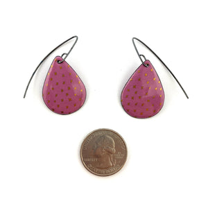 Pink Enamel Earrings-Earrings-Jenne Rayburn-Pistachios