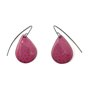 Pink Enamel Earrings-Earrings-Jenne Rayburn-Pistachios