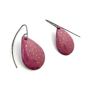 Pink Enamel Earrings-Earrings-Jenne Rayburn-Pistachios