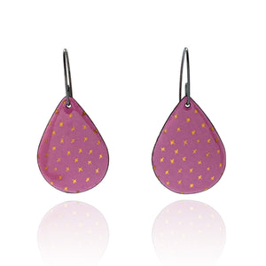 Pink Enamel Earrings-Earrings-Jenne Rayburn-Pistachios