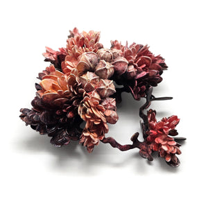 Pink Flora Curiosa Brooch-Pins-Hanna Liljenberg-Pistachios