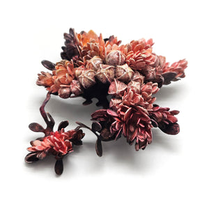 Pink Flora Curiosa Brooch-Pins-Hanna Liljenberg-Pistachios
