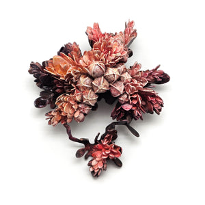 Pink Flora Curiosa Brooch-Pins-Hanna Liljenberg-Pistachios