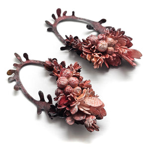 Pink Flora Curiosa Earrings-Earrings-Hanna Liljenberg-Pistachios