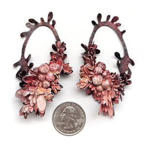 Pink Flora Curiosa Earrings-Earrings-Hanna Liljenberg-Pistachios