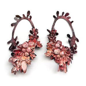 Pink Flora Curiosa Earrings-Earrings-Hanna Liljenberg-Pistachios