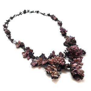 Pink Flora in Dubio Necklace-Necklaces-Hanna Liljenberg-Pistachios