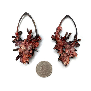 Pink Floral Earrings-Earrings-Hanna Liljenberg-Pistachios