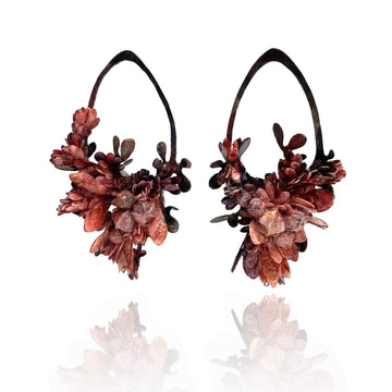 Pink Floral Earrings