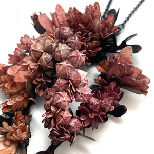 Pink Floral Necklace-Necklaces-Hanna Liljenberg-Pistachios