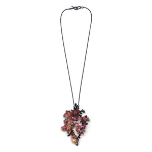 Pink Floral Necklace-Necklaces-Hanna Liljenberg-Pistachios