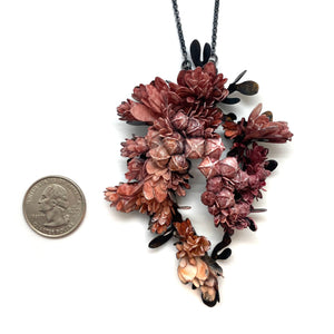 Pink Floral Necklace-Necklaces-Hanna Liljenberg-Pistachios