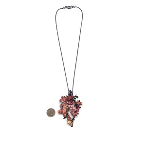 Pink Floral Necklace-Necklaces-Hanna Liljenberg-Pistachios
