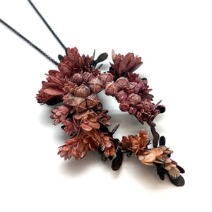 Pink Floral Necklace-Necklaces-Hanna Liljenberg-Pistachios