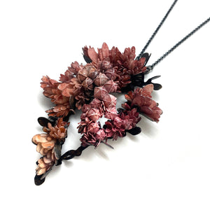 Pink Floral Necklace-Necklaces-Hanna Liljenberg-Pistachios