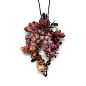 Pink Floral Necklace-Necklaces-Hanna Liljenberg-Pistachios