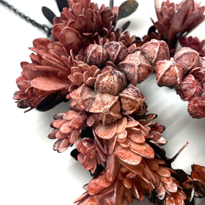 Pink Floral Necklace-Necklaces-Hanna Liljenberg-Pistachios