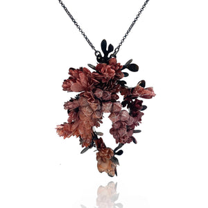 Pink Floral Necklace-Necklaces-Hanna Liljenberg-Pistachios