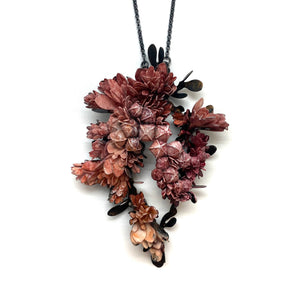Pink Floral Necklace-Necklaces-Hanna Liljenberg-Pistachios
