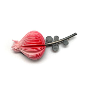Pink Flower Brooch-Pins-Naoko Yoshizawa-Pistachios