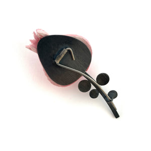 Pink Flower Brooch-Pins-Naoko Yoshizawa-Pistachios