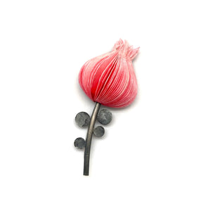 Pink Flower Brooch-Pins-Naoko Yoshizawa-Pistachios