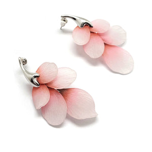Pink Flowering Earrings-Earrings-YeJin Choi-Pistachios