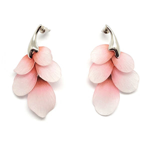 Pink Flowering Earrings-Earrings-YeJin Choi-Pistachios