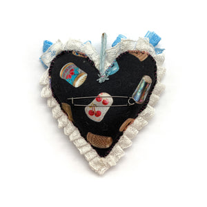 Pink Heart Brooch-Pins-Jillian Vang-Pistachios