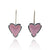 Pink Heart Enamel Earrings-Earrings-Lisa Crowder-Pistachios