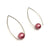 Pink Inverted Sphere Earrings-Earrings-Ursula Muller-Pistachios